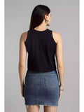 Nope - Sukhiaatma High Neck Sleeveless Fitted Top