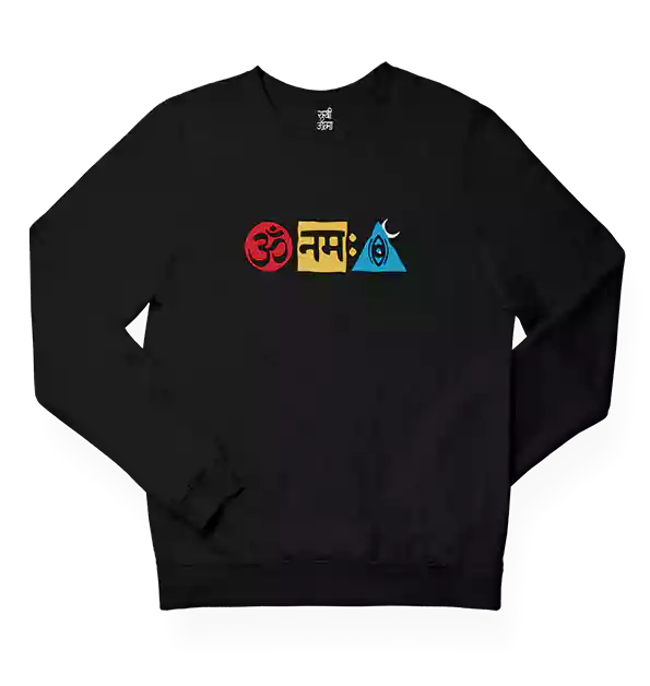 Om Namah Shivay  - Sukhiaatma Unisex Graphic Printed Sweatshirt