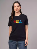 Om Namha Shivay - Sukhiaatma Unisex Graphic Printed Navy Blue T-shirt