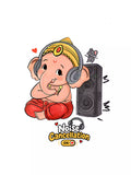 Noise cancellation- White - Sukhiaatma Ganpati T-shirt
