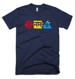 Om Namha Shivay - Sukhiaatma Unisex Graphic Printed Navy Blue T-shirt