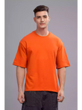 Solid Orange Over sized - Sukhiaatma Unisex T-shirt - Sukhiaatma