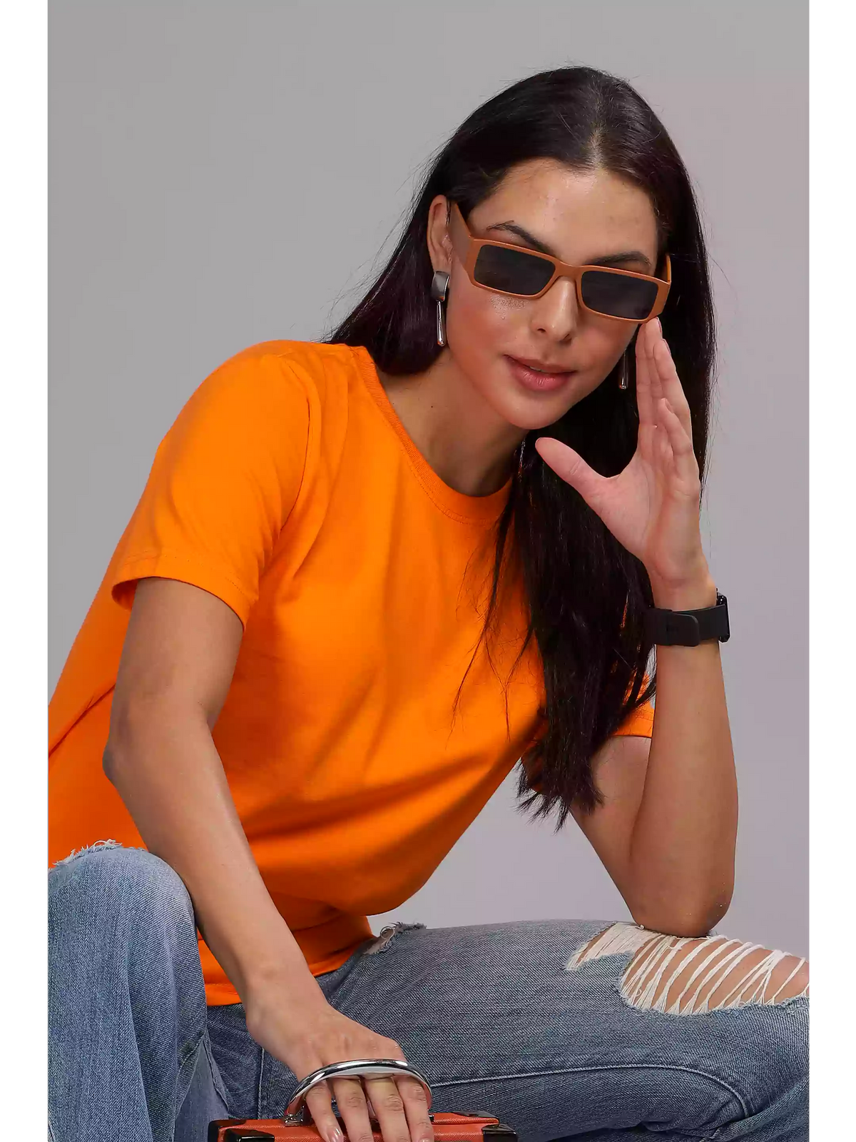 Orange - Sukhiaatma Unisex Basic T-shirt