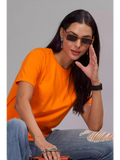 Orange - Sukhiaatma Unisex Basic T-shirt - Sukhiaatma
