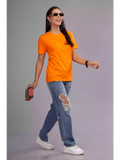 Orange - Sukhiaatma Unisex Basic T-shirt - Sukhiaatma