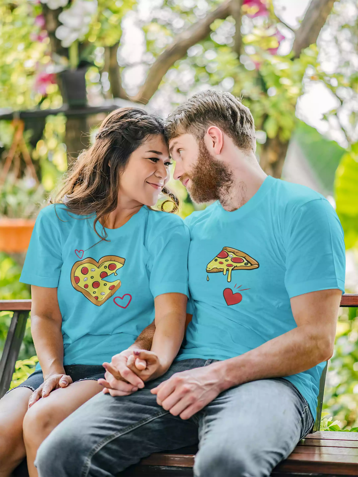 Love At First Bite - Sukhiaatma Couple Graphic Printed T-shirt