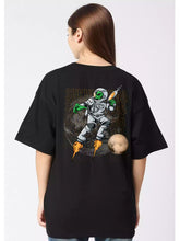 SA ALIEN - Sukhiaatma Unisex Oversize Black T-shirt