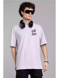 SA TXT Oversize Lavender - Sukhiaatma Unisex Graphic Printed T-shirt