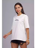 SA LANG - Sukhiaatma Unisex Oversize White T-shirt