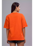 SA - Sukhiaatma Unisex Oversized Orange T-shirt