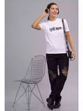 Sukhiaatma White - Sukhiaatma Unisex Marathi Graphic Printed T-shirt - Sukhiaatma
