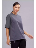 Solid Steel Grey Over sized - Sukhiaatma Unisex T-shirt - Sukhiaatma