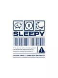 Sleepy - Sukhiaatma Unisex Graphic Printed White T-shirt