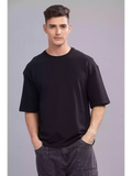 Solid Black Over sized - Sukhiaatma Unisex T-shirt - Sukhiaatma