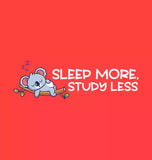 Study less Red Kids - Sukhiaatma Unisex Graphic Printed T-shirt