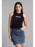 They know Science - Sukhiaatma High Neck Sleeveless Fitted Top