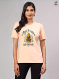 Ubhe Vitevari -Peach- Sukhiaatma Wari/वारी T-Shirt