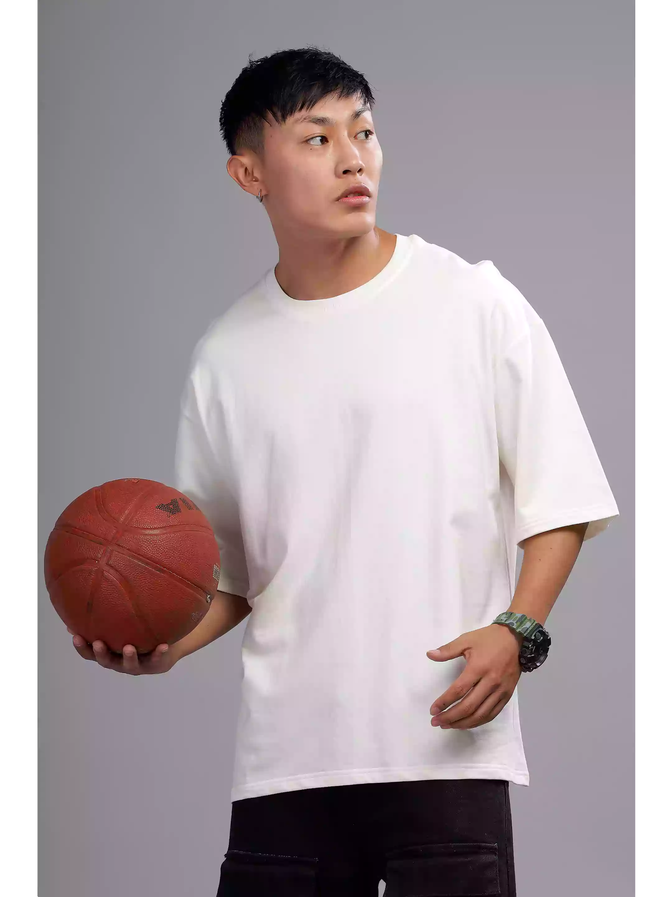 Solid White Over sized - Sukhiaatma Unisex T-shirt - Sukhiaatma