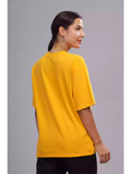 We all wear masks - Sukhiaatma Unisex Oversized Yellow T-shirt