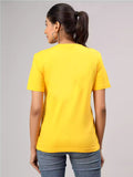 Roar - Sukhiaatma Unisex Graphic Printed yellow T-shirt