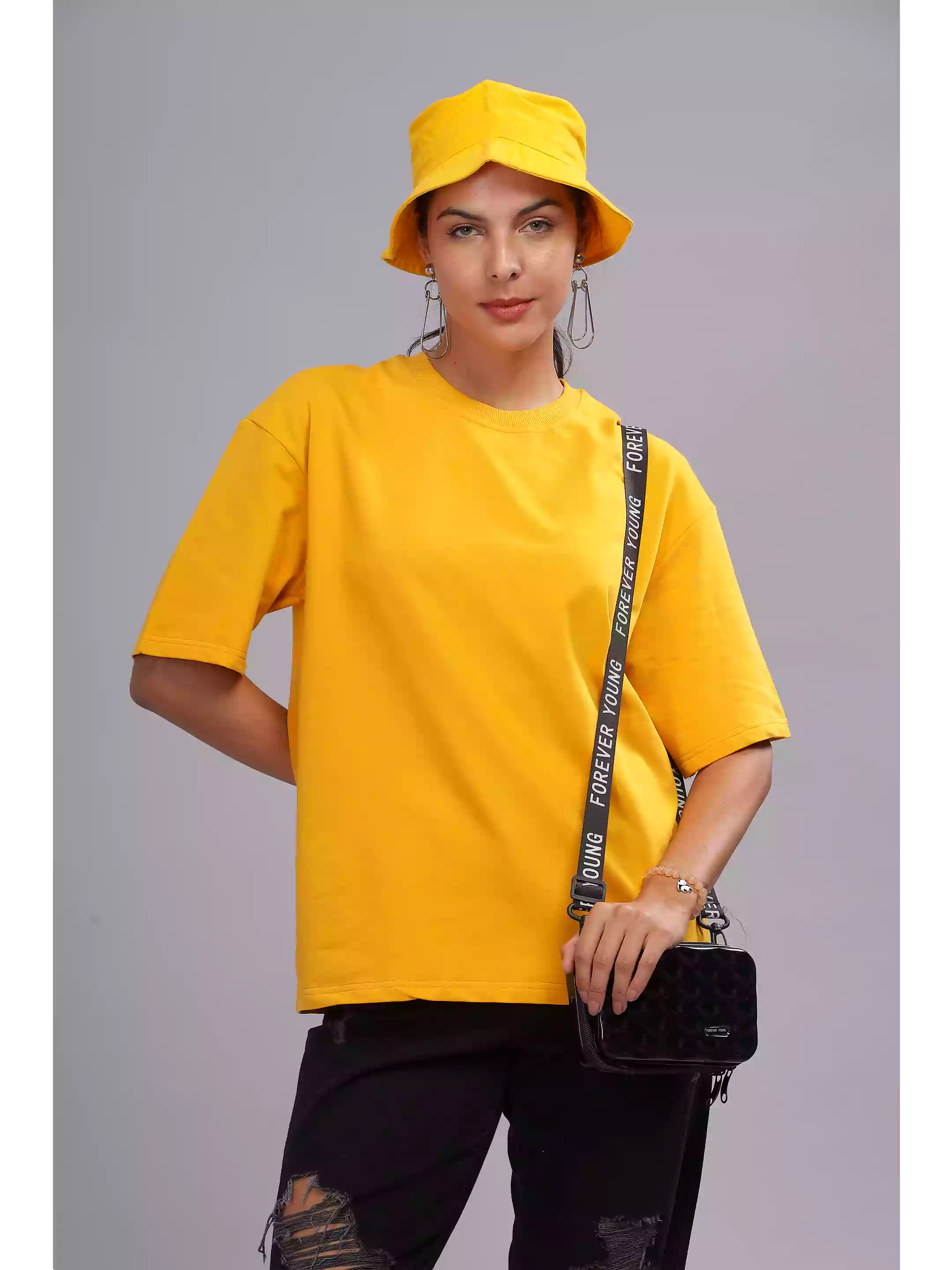 Solid Yellow Over sized - Sukhiaatma Unisex T-shirt - Sukhiaatma