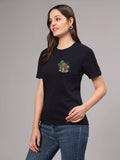 Go Outside - Sukhiaatma Unisex Graphic Printed Black T-shirt