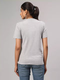 Calm As Buddha - Sukhiaatma Unisex Graphic Printed Grey T-shirt
