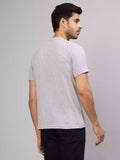 Sukhiaatma - Sukhiaatma Unisex Graphic Printed Grey T-shirt