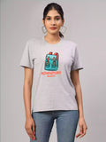 Adventure Awaits Grey - Sukhiaatma Unisex Graphic Printed Grey T-shirt