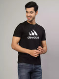 Devdas - Sukhiaatma Unisex Graphic Printed Black T-shirt