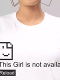 Girl not Available - Sukhiaatma Unisex Graphic Printed White T-shirt