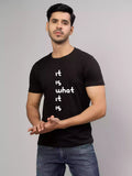 What it is - Sukhiaatma Unisex Graphic Printed Black T-shirt