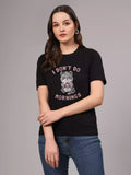 Mornings - Sukhiaatma Unisex Graphic Printed Black T-shirt