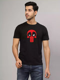 Punishpool - Sukhiaatma Unisex Graphic Printed Black T-shirt