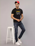 Shaadi - Sukhiaatma Unisex Graphic Printed Black T-shirt