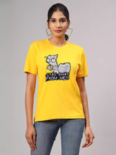 Stay away - Sukhiaatma Unisex Graphic Printed White T-shirt