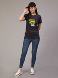 Navatach Talent - Charcoal Sukhiaatma Unisex Marathi Graphic Printed T-shirt