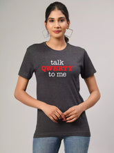 Talk QWERTY - Sukhiaatma Unisex Graphic Printed Charcoal Grey T-shirt