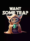 Want some tea - Sukhiaatma Unisex Oversized Black T-shirt