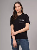 WTF - Sukhiaatma Unisex Graphic Pocket Printed Black T-shirt