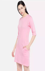 Baby Pink - Sukhiaatma Designer T-shirt Dress