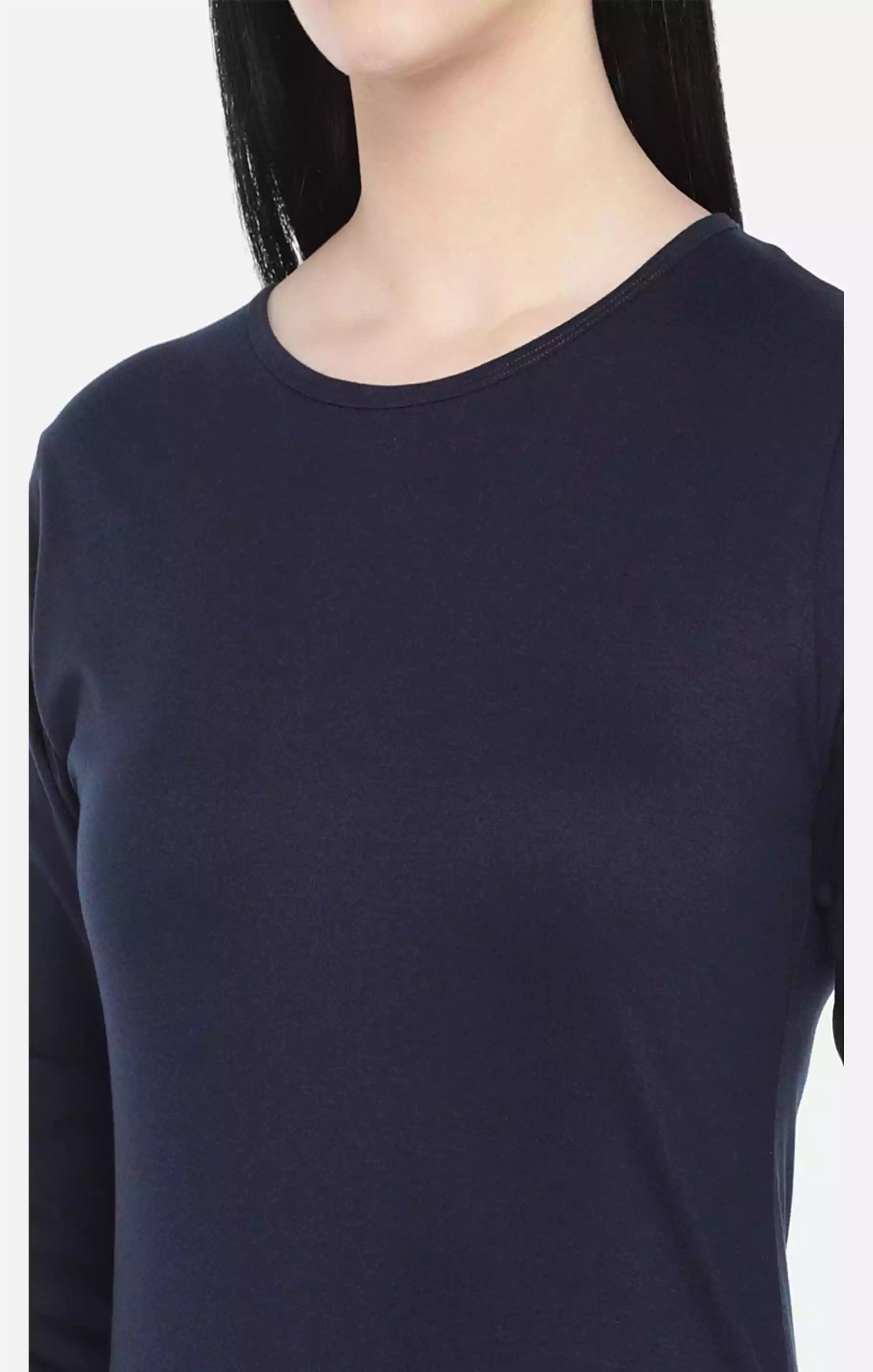 Navy Blue Basic - Sukhiaatma Designer T-shirt Dress