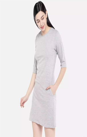 Grey Basic - Sukhiaatma Designer T-shirt Dress