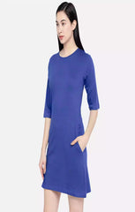 Royal Blue Basic - Sukhiaatma Designer T-shirt Dress