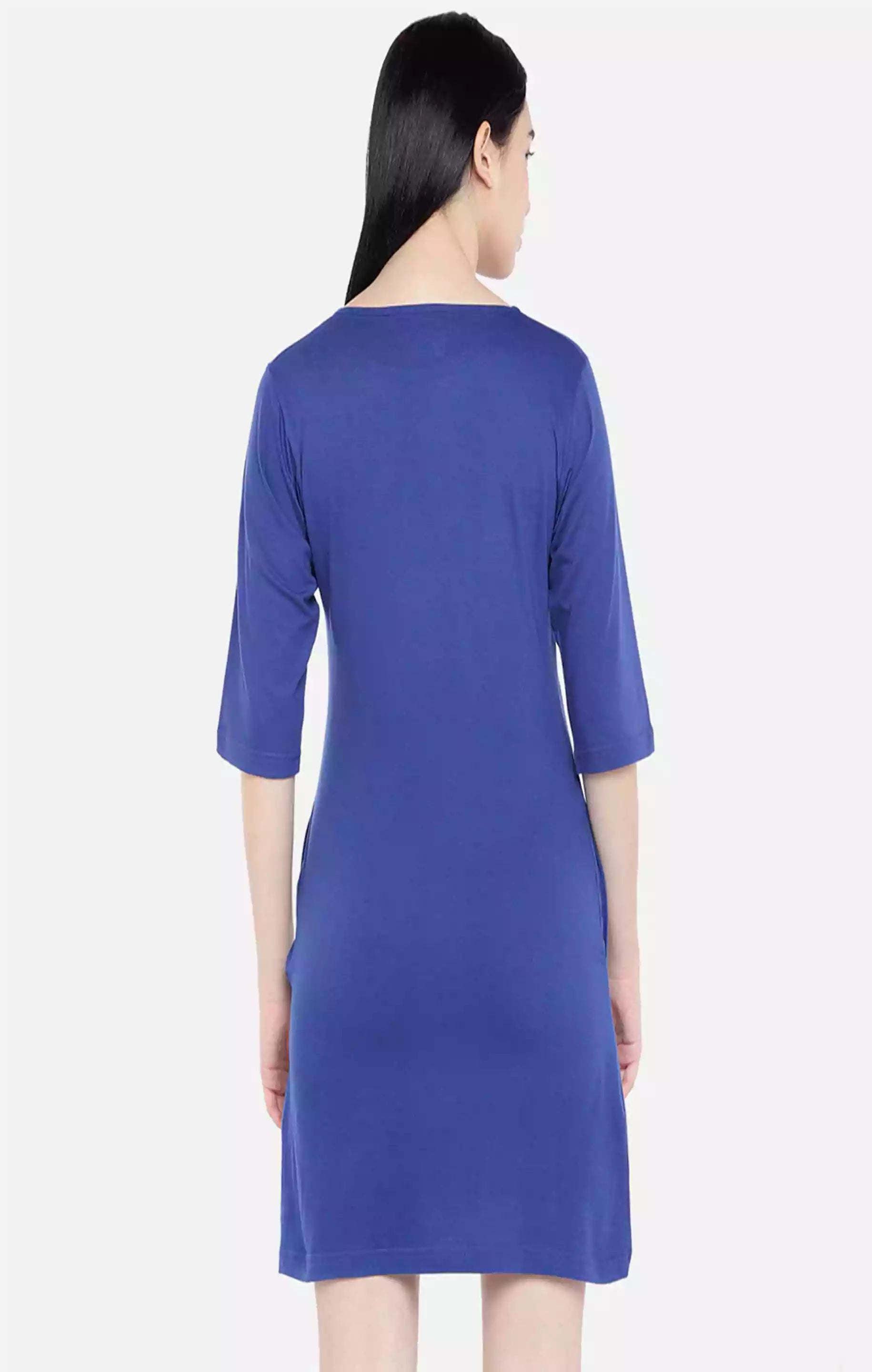 Royal Blue Basic - Sukhiaatma Designer T-shirt Dress