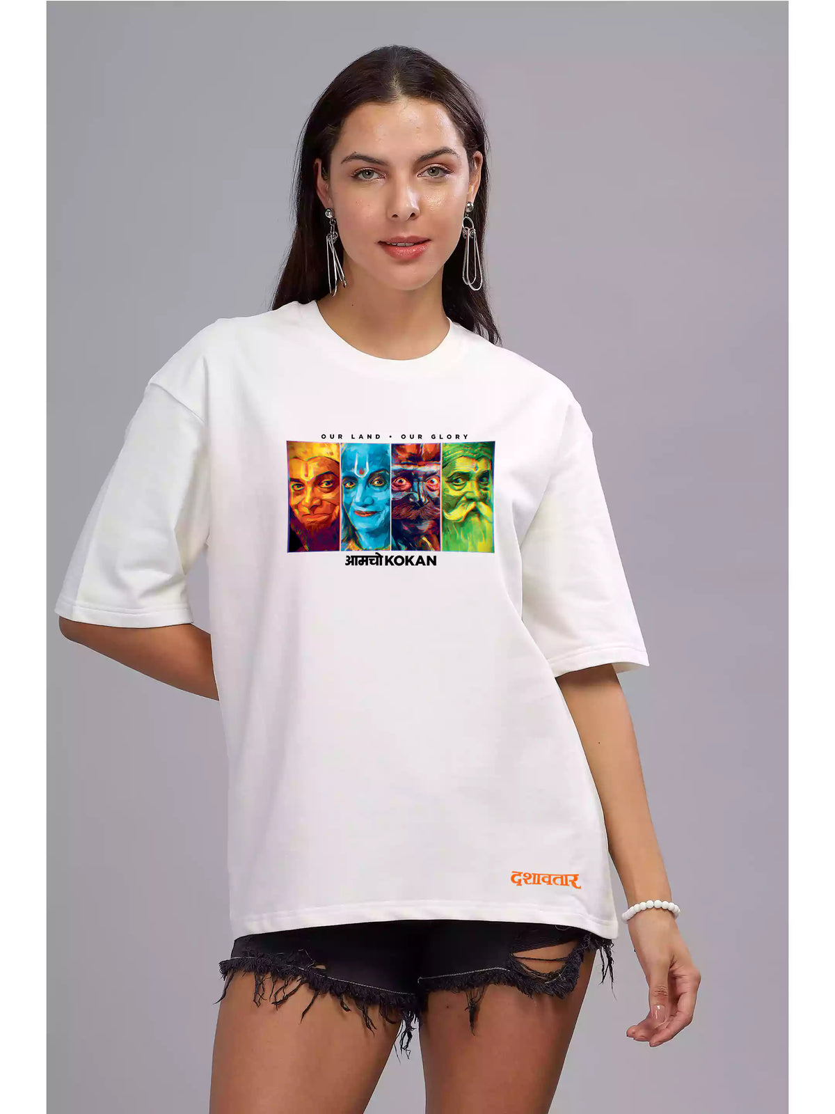 Aamcho Kokan - Dashavatar Official Merchandise Graphic Printed OS T-shirt