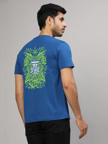 Freshly Baked - Sukhiaatma Unisex Graphic Printed Royal Blue T-shirt