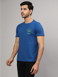 Freshly Baked - Sukhiaatma Unisex Graphic Printed Royal Blue T-shirt