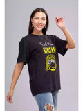 Find your NIRVANA - Sukhiaatma Unisex Oversize Black T-shirt