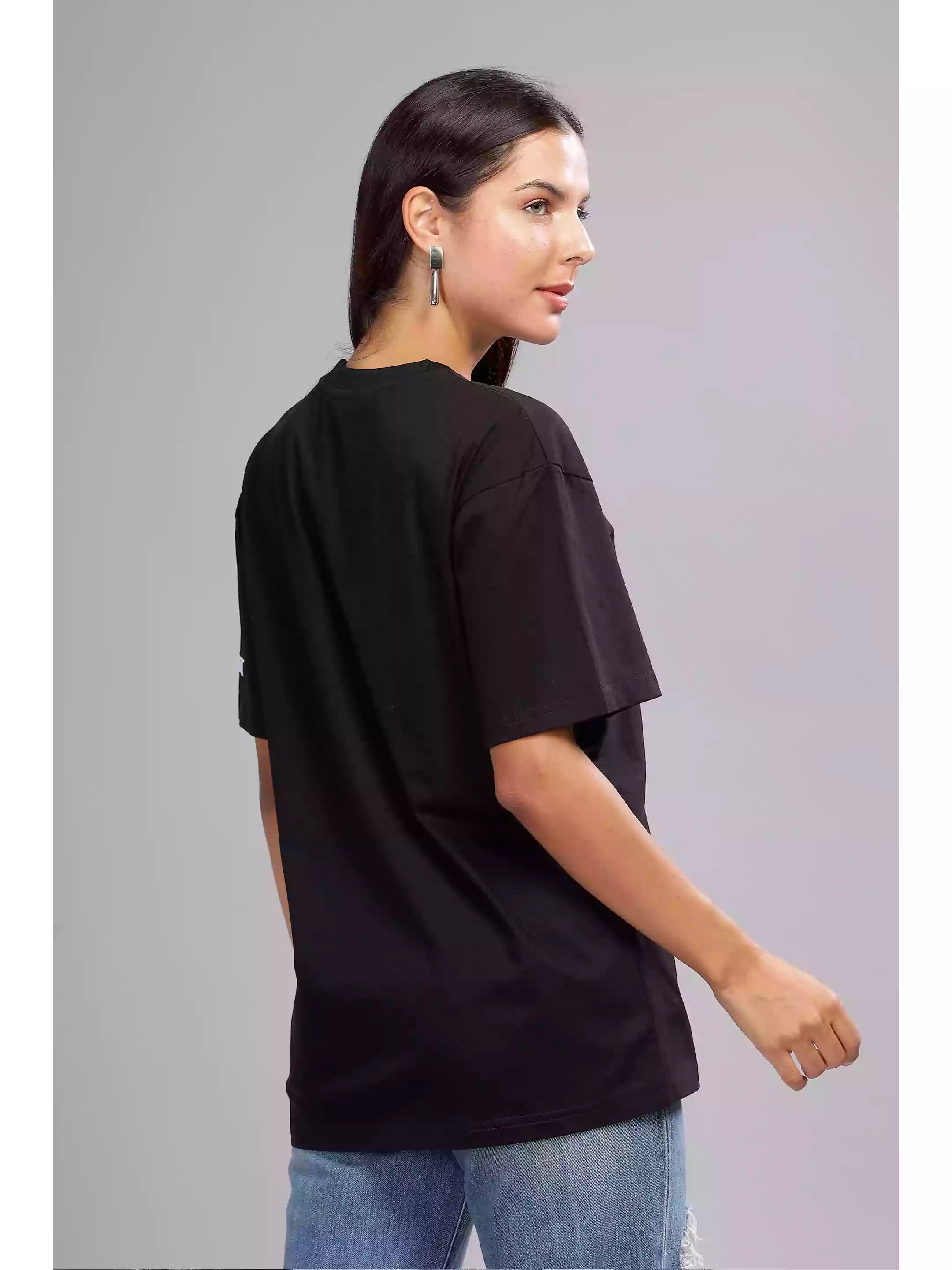 Find your NIRVANA - Sukhiaatma Unisex Oversize Black T-shirt